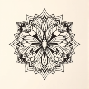 Mandala Butterfly Tattoo
