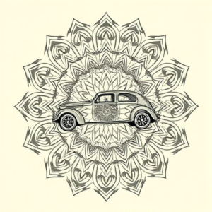 Mandala Car Tattoo