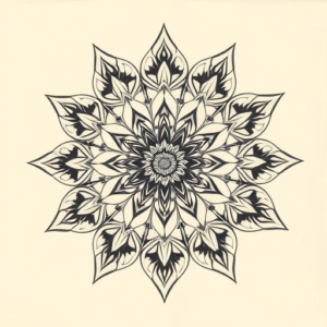 Mandala Carnation Tattoo