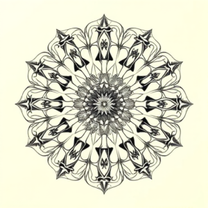 Mandala Caterpillar Tattoo