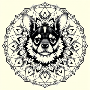 Mandala Chihuahua Tattoo