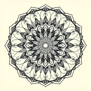 Mandala Coordinates Tattoo