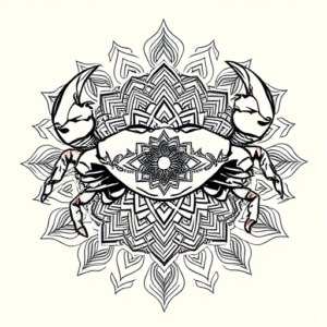 Mandala Crab Tattoo