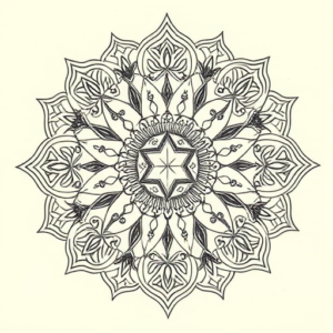 Mandala Crucifix Tattoo