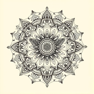 Mandala Cupid Tattoo
