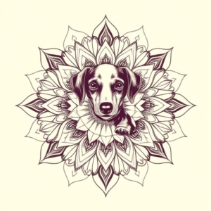 Mandala Dachshund Tattoo