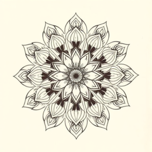 Mandala Daffodil Tattoo