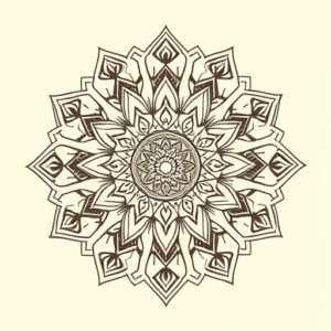 Mandala Desert Tattoo