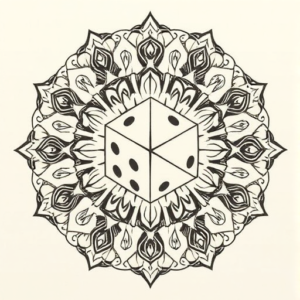 Mandala Dice Tattoo