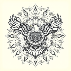 Mandala Eagle Tattoo