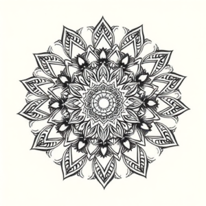 Mandala Feather Tattoo