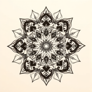 Mandala Fenrir Tattoo