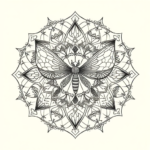 Mandala Firefly Tattoo