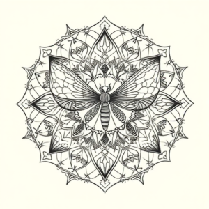 Mandala Firefly Tattoo