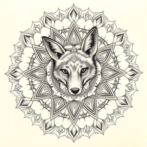 Mandala Fox Tattoo