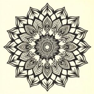 Mandala Geisha Tattoo