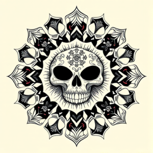 Mandala Ghostface Tattoo