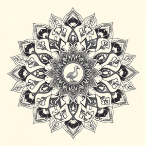 Mandala Goose Tattoo