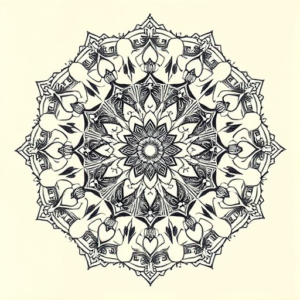 Mandala Hexagon Tattoo