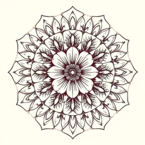 Mandala Hibiscus Tattoo