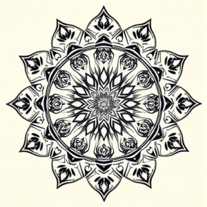 Mandala Horseshoe Tattoo