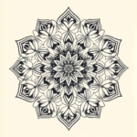 Mandala Hydrangea Tattoo