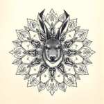 Mandala Jackalope Tattoo