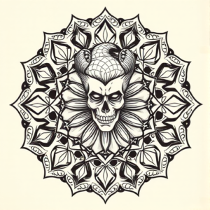 Mandala Jester Tattoo