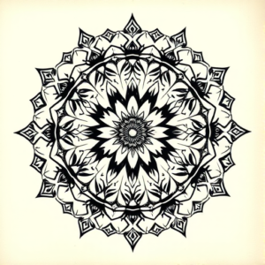 Mandala Knife Tattoo