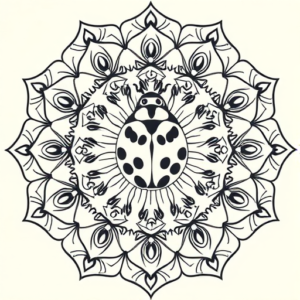Mandala Ladybug Tattoo