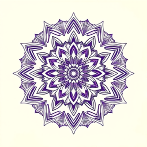 Mandala Lavender Tattoo