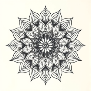 Mandala Leaf Tattoo