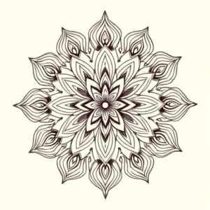 Mandala Lily Tattoo