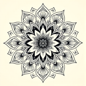 Mandala Magnolia Tattoo