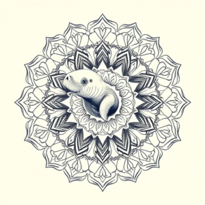 Mandala Manatee Tattoo