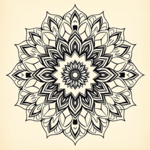 Mandala Marigold Tattoo