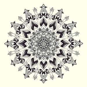 Mandala Mask Tattoo