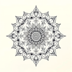 Mandala Mermaid Tattoo