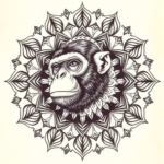 Mandala Monkey Tattoo