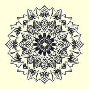 Mandala Monstera Tattoo