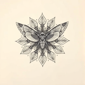 Mandala Mothman Tattoo