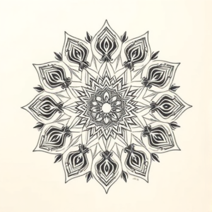 Mandala Mountain Tattoo