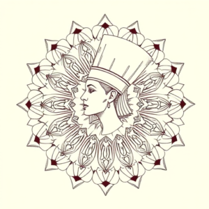 Mandala Nefertiti Tattoo