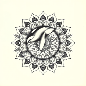 Mandala Orca Tattoo