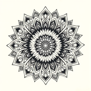 Mandala Peacock Tattoo