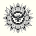 Mandala Phoenix Tattoo