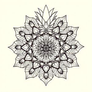 Mandala Pineapple Tattoo