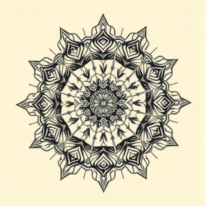 Mandala Pizza Tattoo