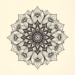 Mandala Poppy Tattoo