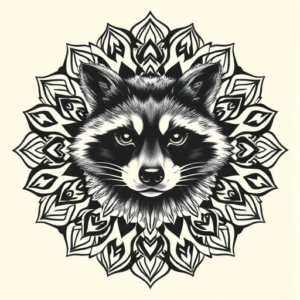 Mandala Raccoon Tattoo